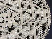 Load image into Gallery viewer, ARABESQUE D'Oyley Mary Card Designed Crochet Lace Doily (USA Chart No 10) Extremely Rare Collectible