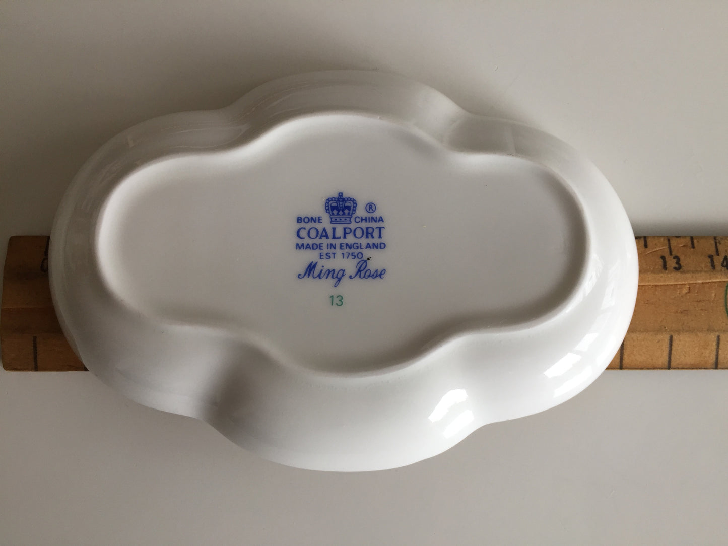 Collectible Vintage Coalport Ming Rose Fine China Floral Ring Dish