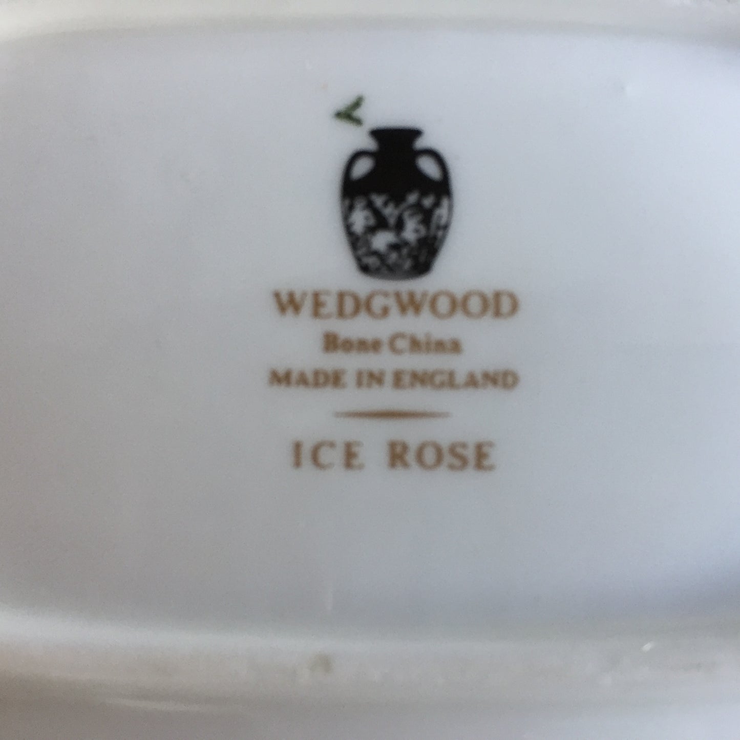 English Vintage Wedgwood Ice Rose Pattern Fine Porcelain Soap Dish