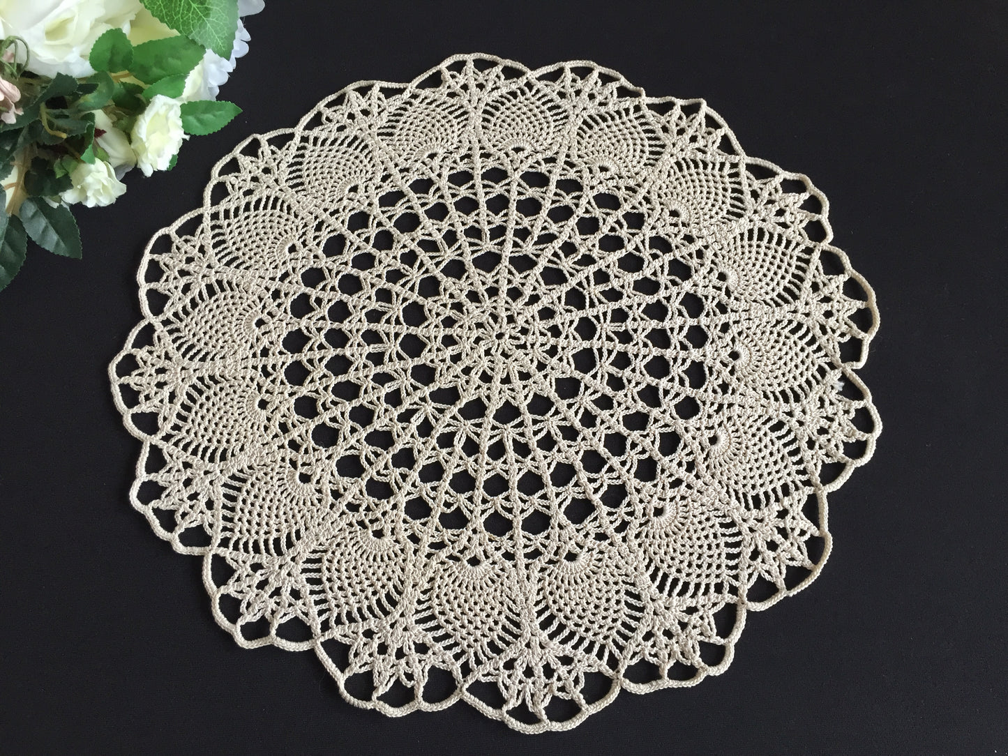 Curated Eclectic Selection of Cotton Lace Doilies | Vintage Handmade