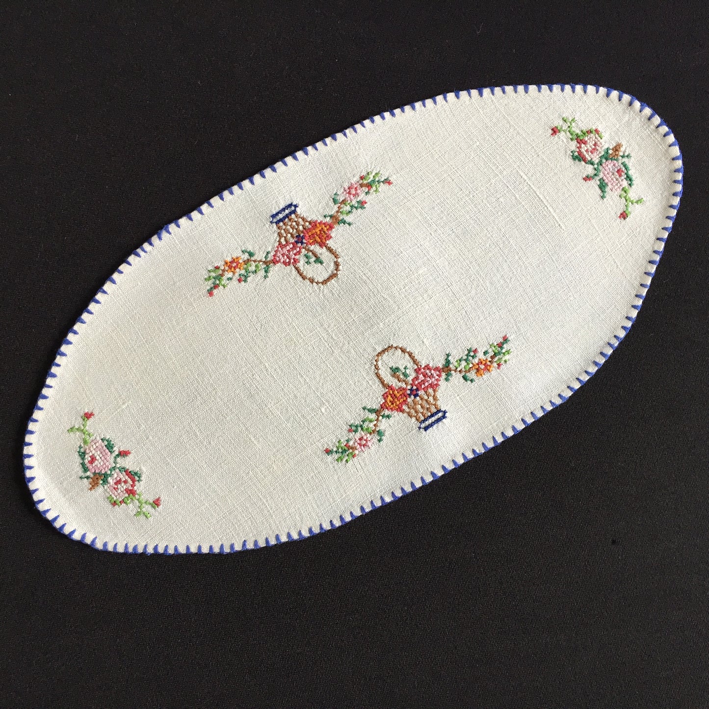 Australian Vintage Hand Embroidered Sandwich Doily