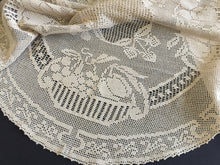 Load image into Gallery viewer, Mary Card "Fruit Set of Luncheon Mats and Centre-Piece " Collectible Vintage Filet Crochet Lace Tablecloth - Chart No. 60