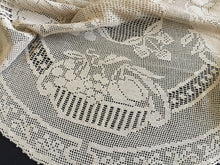 Load image into Gallery viewer, Mary Card "Fruit Set of Luncheon Mats and Centre-Piece " Collectible Vintage Filet Crochet Lace Tablecloth - Chart No. 60