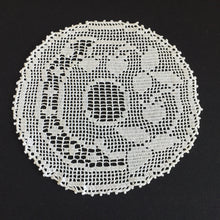 Load image into Gallery viewer, Mary Card  Fruit Set of Luncheon Mats and Centre-Piece  "STRAWBERRY" Collectible Vintage Filet Crochet Lace Placemat - Chart No. 60