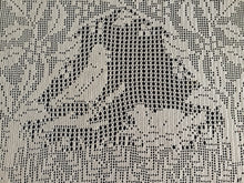 Load image into Gallery viewer, Mary Card Designed "Holly and Robin" Chair Set (1931) Large Vintage Crochet Lace Chairback Doily