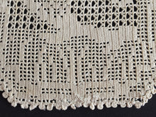 Load image into Gallery viewer, Mary Card Designed "Holly and Robin" Chair Set (1931) Large Vintage Crochet Lace Chairback Doily