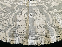 Load image into Gallery viewer, Mary Card Designed "Japanese Tea-Garden" (Chart No. 54.) Vintage Crochet Lace Luncheon Cloth