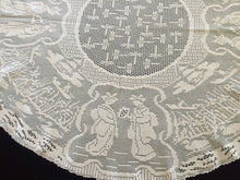 Load image into Gallery viewer, Mary Card Designed "Japanese Tea-Garden" (Chart No. 54.) Vintage Crochet Lace Luncheon Cloth