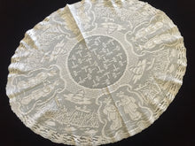 Load image into Gallery viewer, Mary Card Designed "Japanese Tea-Garden" (Chart No. 54.) Vintage Crochet Lace Luncheon Cloth