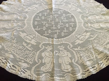Load image into Gallery viewer, Mary Card Designed "Japanese Tea-Garden" (Chart No. 54.) Vintage Crochet Lace Luncheon Cloth