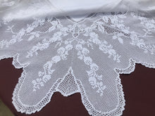 Load image into Gallery viewer, Mary Card "LABURNUM" Crochet Lace and Linen Collectible Vintage Tablecloth Weldons Publication 1930s