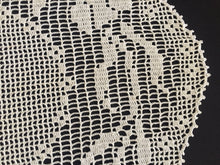 Load image into Gallery viewer, Mary Card Designed "LACEY LILY Round Mat" Collectible Filet Crochet Lace Doily Crochet Book No 7 (1928)