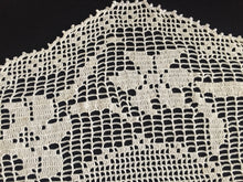Load image into Gallery viewer, Mary Card Designed "LACEY LILY Round Mat" Collectible Filet Crochet Lace Doily Crochet Book No 7 (1928)