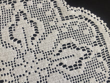 Load image into Gallery viewer, Mary Card Designed "LILY  of the VALLEY d'oyley" Collectable Art Deco Filet Crochet Lace Doily English Chart No 83 (1939)