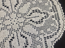 Load image into Gallery viewer, Mary Card Designed "LILY  of the VALLEY d'oyley" Collectable Art Deco Filet Crochet Lace Doily English Chart No 83 (1939)