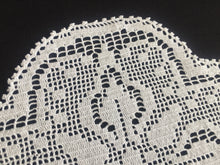 Load image into Gallery viewer, Mary Card Designed "LILY  of the VALLEY d'oyley" Collectable Art Deco Filet Crochet Lace Doily English Chart No 83 (1939)
