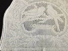 Load image into Gallery viewer, Mary Card "Lovebirds" Tea Cosy (1936) Collectible Vintage Crochet Lace Teapot Cover