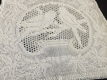 Load image into Gallery viewer, Mary Card "Lovebirds" Tea Cosy (1936) Collectible Vintage Crochet Lace Teapot Cover