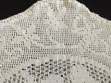 Load image into Gallery viewer, Mary Card "Lovebirds" Tea Cosy (1936) Collectible Vintage Crochet Lace Teapot Cover