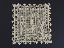 Load image into Gallery viewer, Mary Card Designed "Lyrebirds" Duchesse Set (Chart No 86 - Late 1930s) Extremely Rare Collectible Lace Mats
