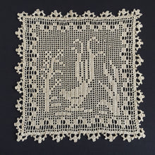 Load image into Gallery viewer, Mary Card Designed "Lyrebirds" Duchesse Set (Chart No 86 - Late 1930s) Extremely Rare Collectible Lace Mats