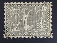 Load image into Gallery viewer, Mary Card Designed "Lyrebirds" Duchesse Set (Chart No 86 - Late 1930s) Extremely Rare Collectible Lace Mats