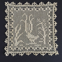 Load image into Gallery viewer, Mary Card Designed "Lyrebirds" Duchesse Set (Chart No 86 - Late 1930s) Extremely Rare Collectible Lace Mats
