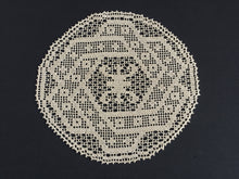 Load image into Gallery viewer, ARABESQUE D'Oyley Mary Card Designed Crochet Lace Doily (USA Chart No 10) Extremely Rare Collectible