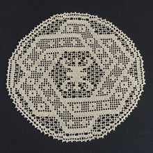 Load image into Gallery viewer, ARABESQUE D'Oyley Mary Card Designed Crochet Lace Doily (USA Chart No 10) Extremely Rare Collectible
