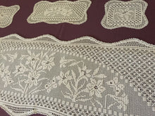 Load image into Gallery viewer, Mary Card "Duchess Set in LILY Design Chart 84 (1930s)" Rare Collectible Art Deco Handmade Crochet Lace