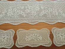 Load image into Gallery viewer, Mary Card "Duchess Set in LILY Design Chart 84 (1930s)" Rare Collectible Art Deco Handmade Crochet Lace