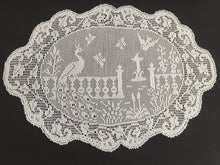 Load image into Gallery viewer, Mary Card Designed Collectible "GARDEN" Oval Tray Cloth (1932 Australian Home Beautiful, 1933 Needlework USA, English Chart No 75)