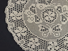 Load image into Gallery viewer, Mary Card "PERIWINKLE & BUTTERFLY" Filet Crochet Lace Doily - Design Published in Everylady's Journal (1928)