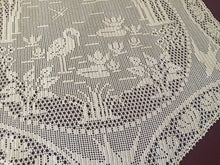 Load image into Gallery viewer, Mary Card Designed "Pond Lily" (1930s) Filet Crochet Lace Large Handmade Table Centrepiece Chart 80