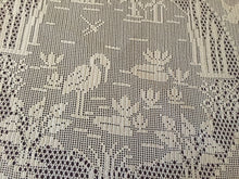 Load image into Gallery viewer, Mary Card Designed "Pond Lily" (1930s) Filet Crochet Lace Large Handmade Table Centrepiece Chart 80