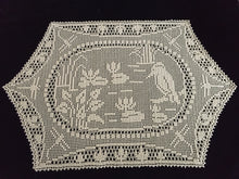 Load image into Gallery viewer, Mary Card Designed Collectible "Pond Lily" (1930s) Vintage Crochet Lace Placemat Doily Chart 80