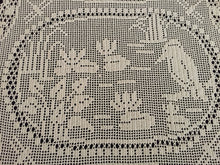 Load image into Gallery viewer, Mary Card Designed Collectible "Pond Lily" (1930s) Vintage Crochet Lace Placemat Doily Chart 80