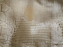 Load image into Gallery viewer, Mary Card "RHODODENDRON" Crochet Lace and Linen Collectible Vintage Tablecloth Weldon's Practical Needlework New Series No. 90
