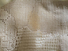 Load image into Gallery viewer, Mary Card "RHODODENDRON" Crochet Lace and Linen Collectible Vintage Tablecloth Weldon's Practical Needlework New Series No. 90