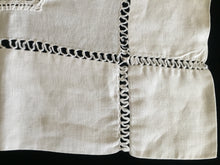 Load image into Gallery viewer, Mary Card Designed "ROSE and ROSEBUD" (1911/12) Collectible Vintage Filet Crochet Lace and Irish Linen Butler's Cloth