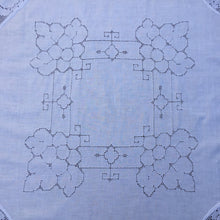 Load image into Gallery viewer, Mary Card "SPRING SONG" Crochet Lace and Linen Collectible Vintage Tablecloth Weldon's Practical Needlework (cca 1930s)