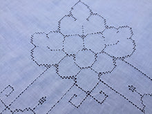 Load image into Gallery viewer, Mary Card "SPRING SONG" Crochet Lace and Linen Collectible Vintage Tablecloth Weldon's Practical Needlework (cca 1930s)