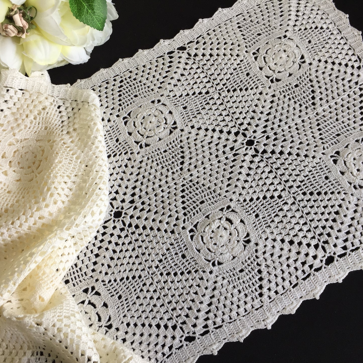 Crochet Lace Table Runner | Handmade Vintage