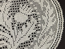 Load image into Gallery viewer, Mary Card Designed "THISTLE d'oyley" Filet Crochet Lace Doily English Small Chart No 500