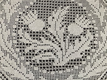 Load image into Gallery viewer, Mary Card Designed "THISTLE d'oyley" Filet Crochet Lace Doily English Small Chart No 500