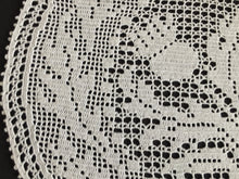 Load image into Gallery viewer, Mary Card Designed "THISTLE d'oyley" Filet Crochet Lace Doily English Small Chart No 500