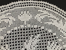 Load image into Gallery viewer, Mary Card Designed "THISTLE d'oyley" Filet Crochet Lace Doily English Small Chart No 500