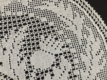 Load image into Gallery viewer, Mary Card Designed "THISTLE d'oyley" Filet Crochet Lace Doily English Small Chart No 500