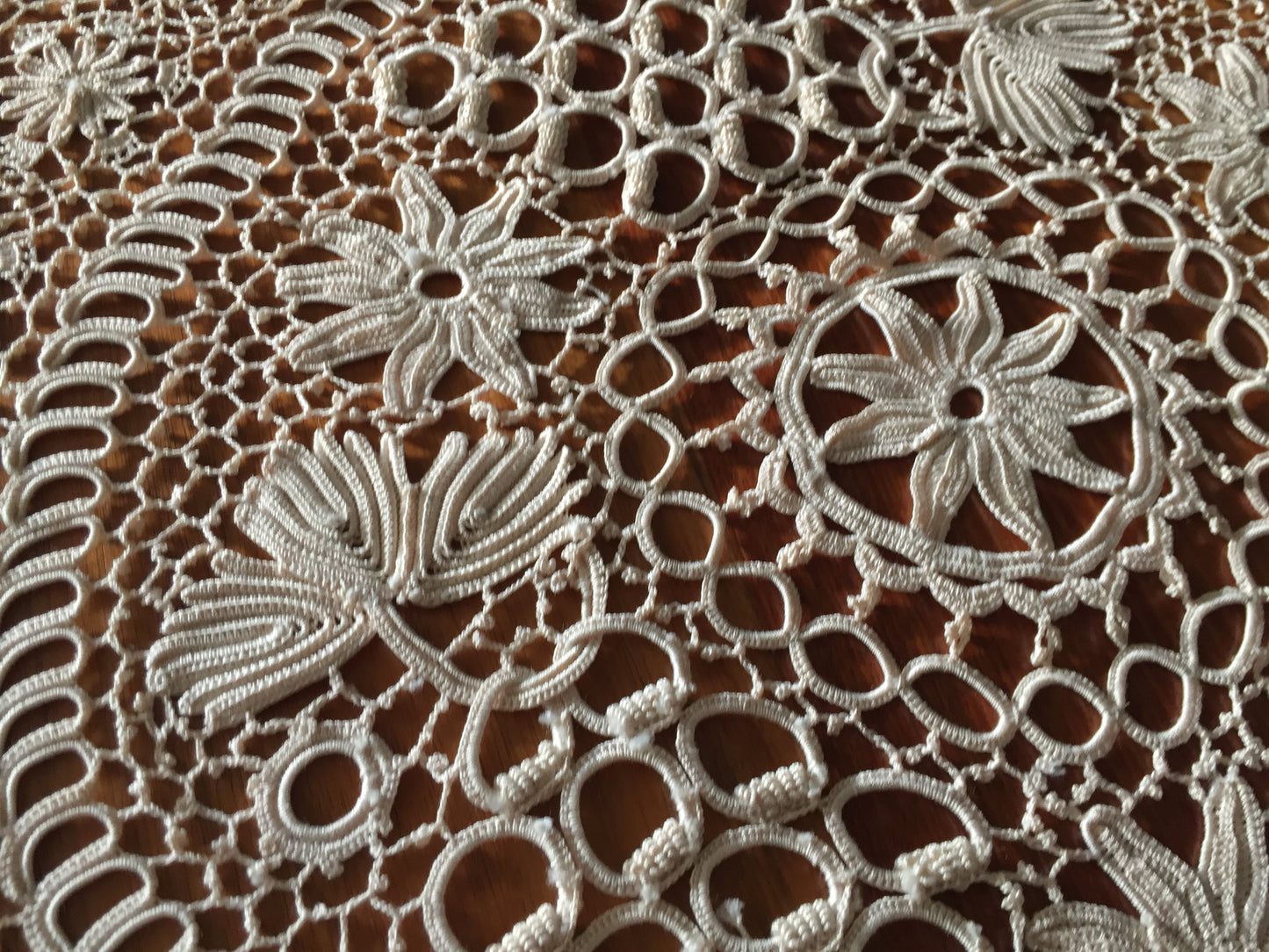 Picot Bigouden Rare French Vintage Handmade Crochet Lace Doilies or Tablecloth