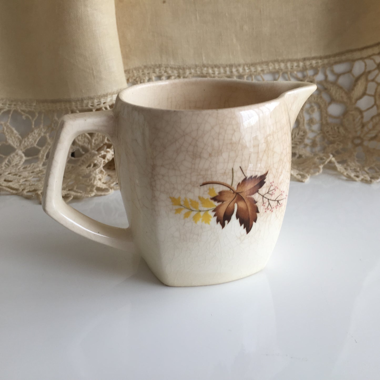 Collectible Vintage Crown Lynn "Autumn Splendor" Creamer (milk jug) Made in New Zealand